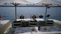 Motor yacht FRIDAY -  Aft Deck Al Fresco Dining and Sunbeds